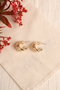 Heliophilia Silver Pendientes de Oro Dorado con Recubrimiento de Laca